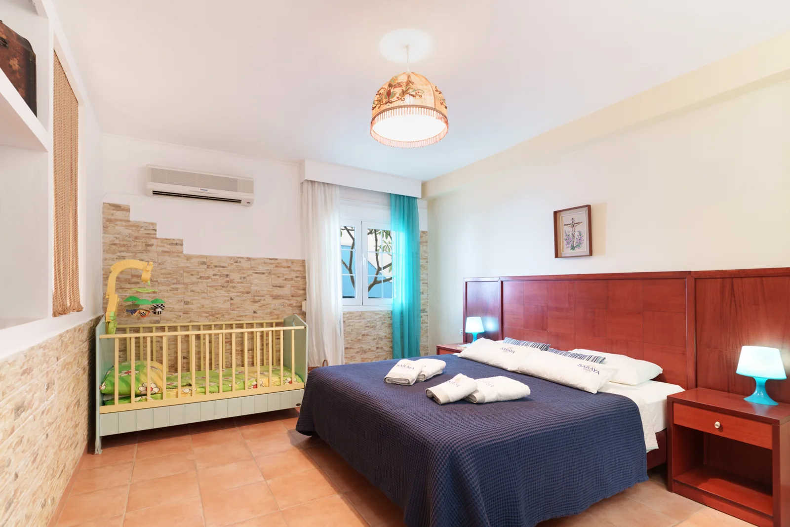 Traditional House: Bedroom and living area